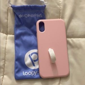 iPhone XR loopy case with bag.